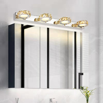 Крытая нержавеющая сталь лампы стены Кристл Bathroom привела кристаллическую лампу зеркала