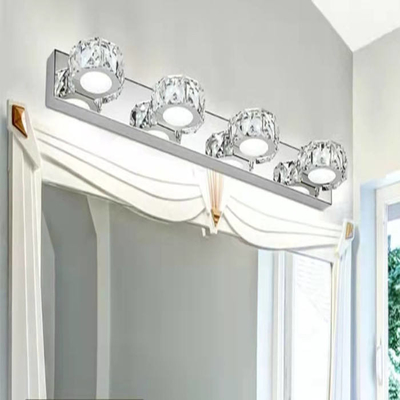 Крытая нержавеющая сталь лампы стены Кристл Bathroom привела кристаллическую лампу зеркала