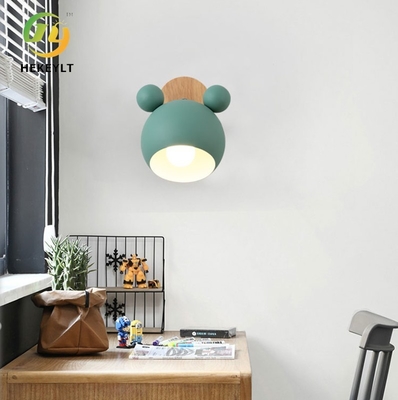 Нордическая творческая лампа стены простое Mickey Macaron вносит лампу в журнал ухода за больным комнаты детей мультфильма