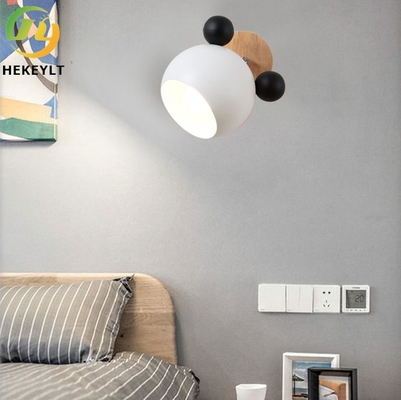 Нордическая творческая лампа стены простое Mickey Macaron вносит лампу в журнал ухода за больным комнаты детей мультфильма