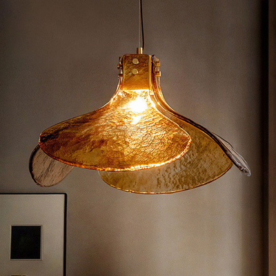 Скандинавский винтаж Wabi Sabi Clover Стеклянная люстра Ресторан Кафе Спальня Подвесная лампа