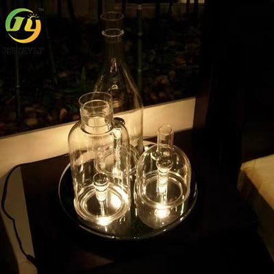 Современная скандинавская светодиодная столовая лампа гостиная Бар креативная стеклянная бутылка декоративная лампа