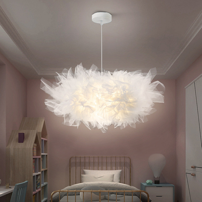 Современный скандинавский креативный белый нить светодиодный люстра простые белые облака подвесный свет для спальни