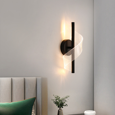 JYLIGHTING современный роскошный прозрачный настенный свет акриловый металлический настенный светильник для лестничного коридора