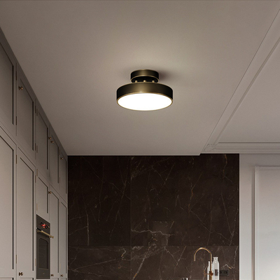 JYLIGHTING Медь Скандинавская спальня потолок свет современный простой светодиодный коридорный свет