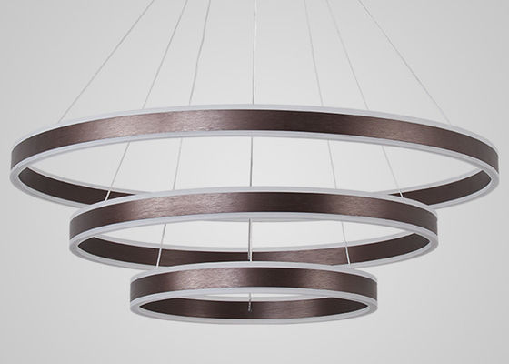 Свет кольца абажура 100cm Брауна минималистский современный для ресторана