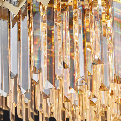 Люстра дождевой капли люстры современная K9 Кристл освещая вися лампу приспособления потолочного освещения СИД привесную для столовой