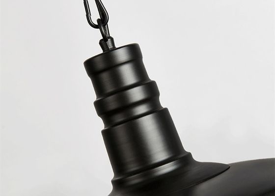 E27 металла провода 39 дюймов основания D26cm свет черного винтажного современного привесной