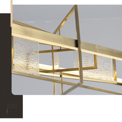 Плакировка оборудования СИД золотая Tan + свет акрилового геометрического металла современный привесной