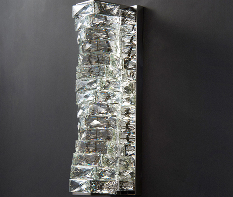 Роскошный современный хрустальный настенный светильник K9 из нержавеющей стали