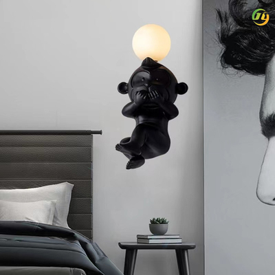 Мультфильм обезьяны медведя лампы стены спальни G4 современный декоративный