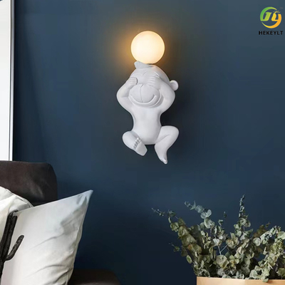 Мультфильм обезьяны медведя лампы стены спальни G4 современный декоративный