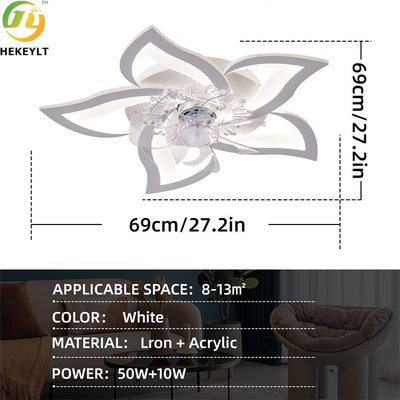 27 потолочный вентилятор дистанционного управления дюйма 50W с шестерней цветовых температур 6 светов 3