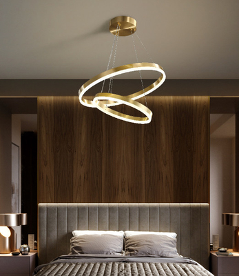 Свет кольца СИД металла современный для спальни живущей комнаты