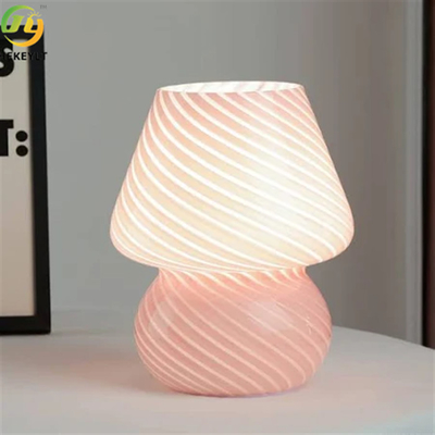 3 цветовых режима E26 Стеклянный гриб Настольная лампа Спальня Гостиная Подарок Подарок 12 Вт