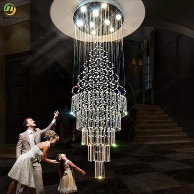 Подвесной светильник хрустальной люстры Gu10 Индивидуальный прозрачный свадебный дизайнер со светодиодной подсветкой