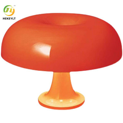 Цвет апельсина Усб и Э14 настольной лампы гриба 5 вольт пластиковый и млечный белый