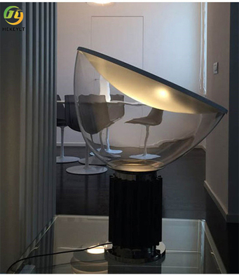 Простая алюминиевая светодиодная лампа для прикроватной тумбочки, гостиная, спальня, стекло