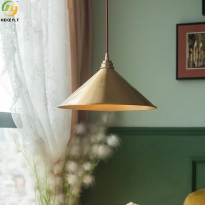 Простой металлический абажур, современный винтажный подвесной светильник, стеклянная лампочка, внутреннее украшение