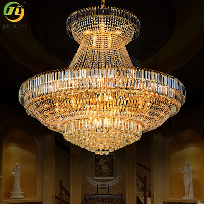 Хрустальная люстра золота света шкентеля Кристл гостиницы E14 современная роскошная