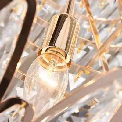 Роскошный винтажный дом Кристл освещая крытую люстру ламп украшения