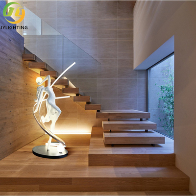 Лампа пола человеческого тела D78*179cm современная высококачественная декоративная белая для жилого гостиницы живя комнаты внутреннее
