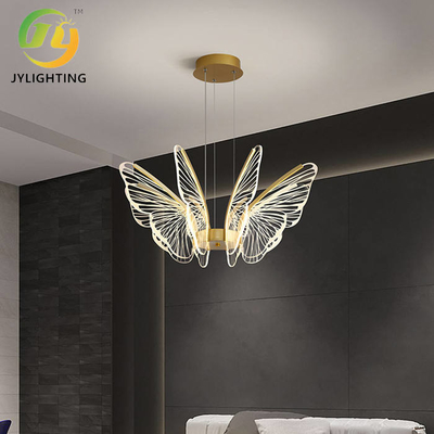 Люстра бабочки современного искусства D680*H1200mm прозрачная для комнаты прожития спальни