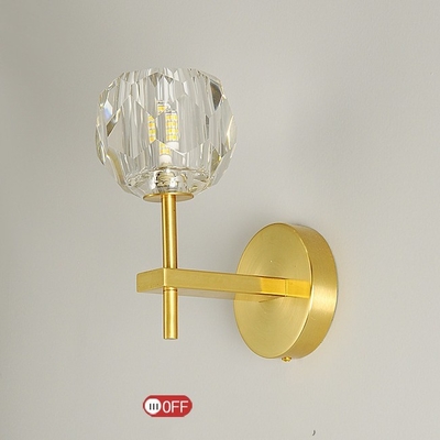 Лампа стены Кристл металла нордическая для декоративного прохода роскошное современное
