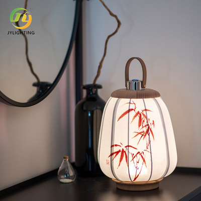 Ретро китайский стиль современный фонарь Подвесок Ручная краска Прикосновение Переменный Ночной Свет Деревянное белье