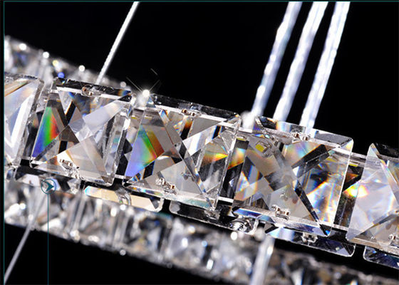 Свет кольца нержавеющей стали финиша 64W зеркала Кристл Chrome диаманта современный