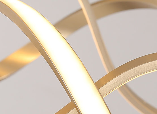 Свет кольца акрилового золота утюга силы 33w 50w 69w абажура современный