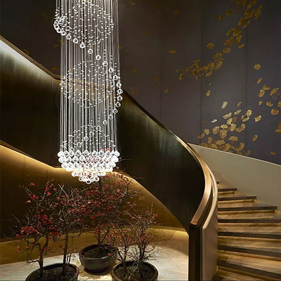 Свет Кристл внутренней лестницы виллы привесной модный для коридора