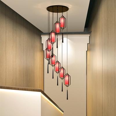 Искусства Nodic ткани утюга свет большого современный привесной для живущей комнаты