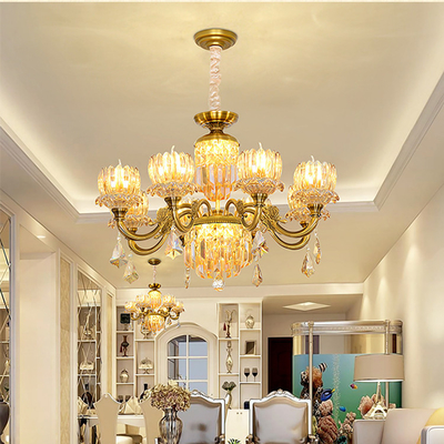 Стиль крытого золота шкентеля Кристл смертной казни через повешение живущей комнаты светлого стеклянного роскошный современный