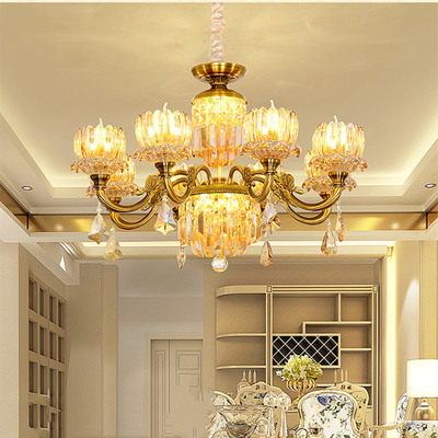 Стиль крытого золота шкентеля Кристл смертной казни через повешение живущей комнаты светлого стеклянного роскошный современный