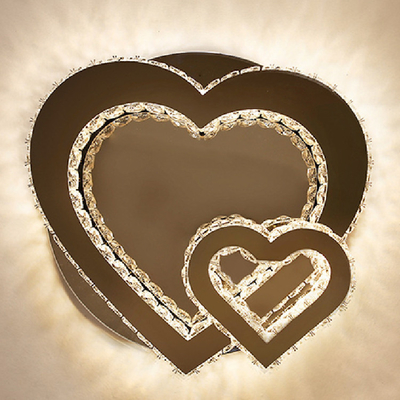 Форма сердца Кристл крытой романтичной спальни современная привесная светлая
